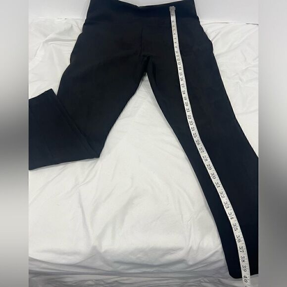 Andrew Marc pull up stretch black pants 90% polyester 10% cotton size large - Picture 3 of 9